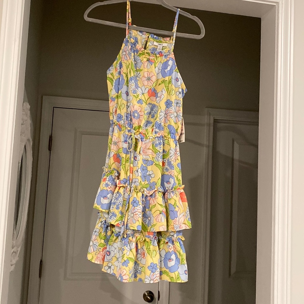 Bar III Floral Tiered Sun Dress